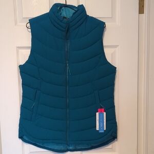 Women's Blue Puffer Vest